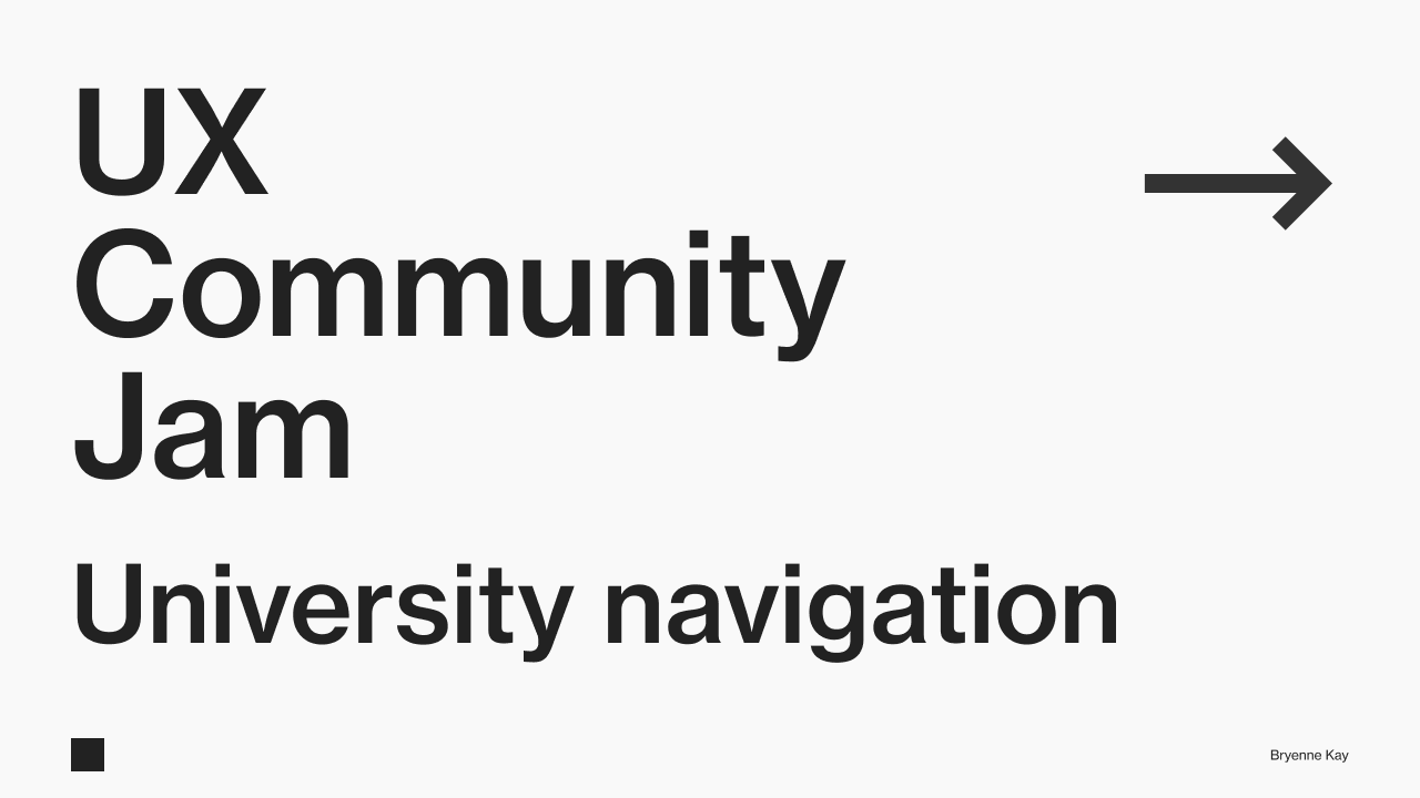 University Navigation UX Workshop